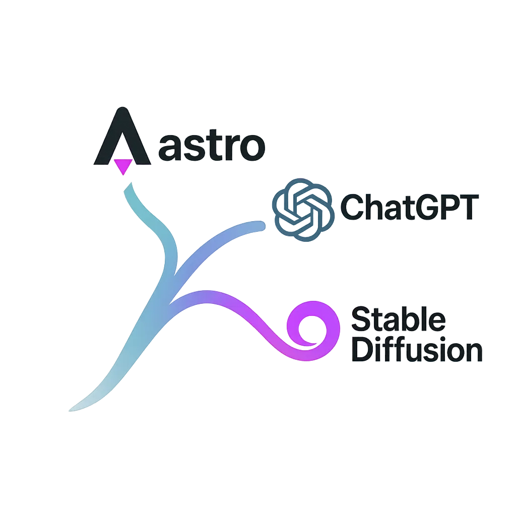 Astro, GPT and Diffusion logos